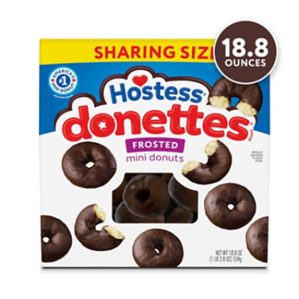 Hostess Donettes, Frosted Mini Donuts, 18.8 Oz. Sharing Size Bag