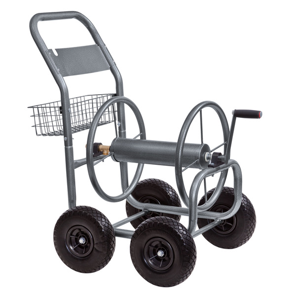 Project Source Steel 300-ft Cart Hose Reel