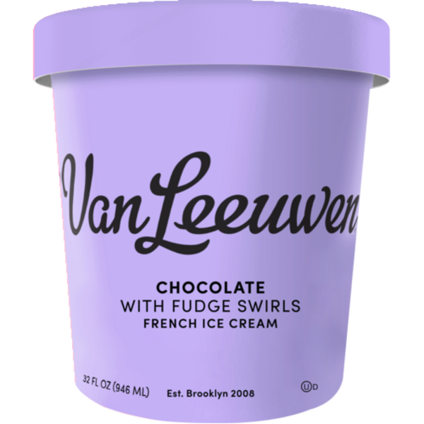 Van Leeuwen Chocolate with Fudge Swirls French Ice Cream Same-Day