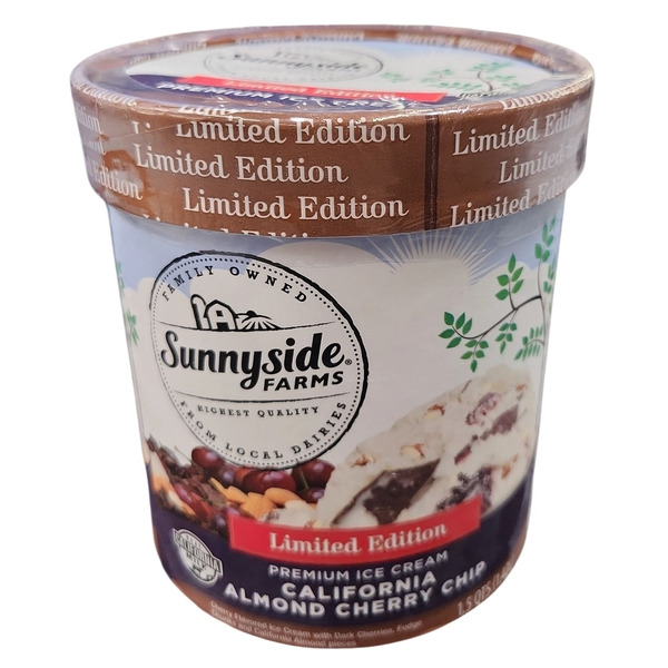 Sunnyside Farms Le California Almond Cherry Chip Ice Cream Same