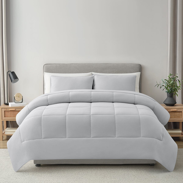 Nestwell Twin/Twin XL Comforter Quilt, 90 x 66 in - Grey Rock