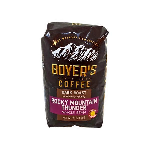 Boyer's Rocky Mountain Thunder Dark Roast Whole Bean Coffee (12 oz
