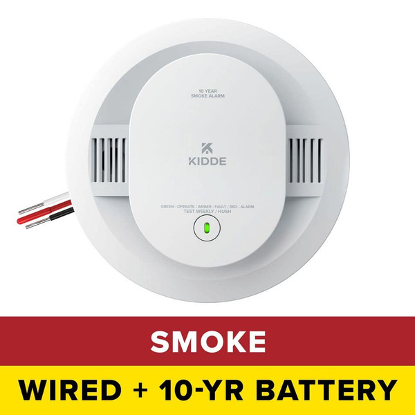 Kidde Hardwired Smoke Detector With 10-year Battery Backup, Interconnect Capability And Voice Alerts, 20sa10-v