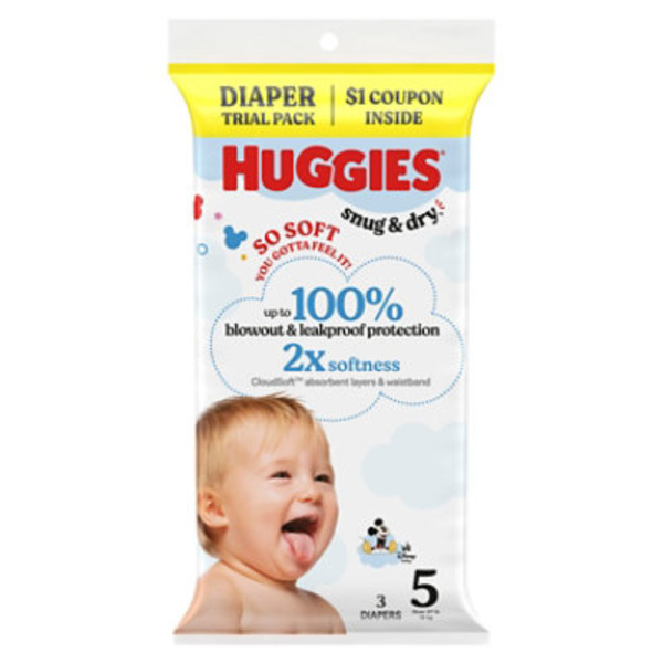 Huggies Snug & Dry Diapers, Size 5