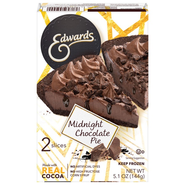 Edwards Singles Desserts Frozen Midnight Chocolate Pie