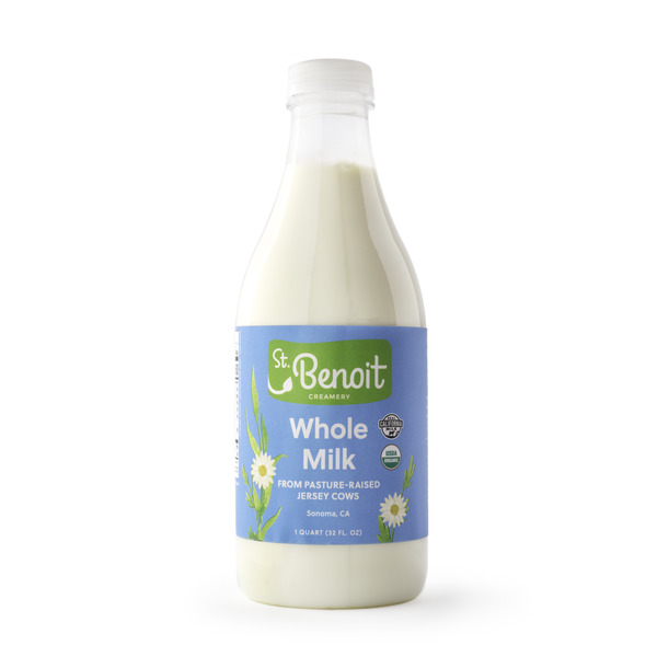 St. Benoit Creamery Jersey Milk Organic, A2, Pasture Raised Same