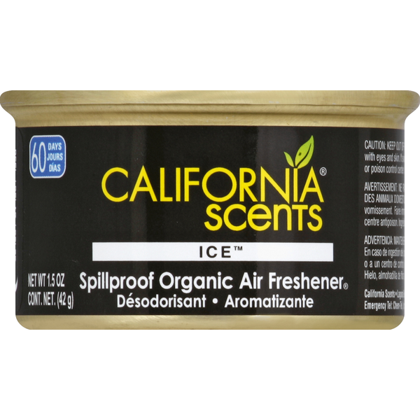 California Scents Air Freshener, Spillproof Organic, Ice (1.5 oz) from Walmart Instacart