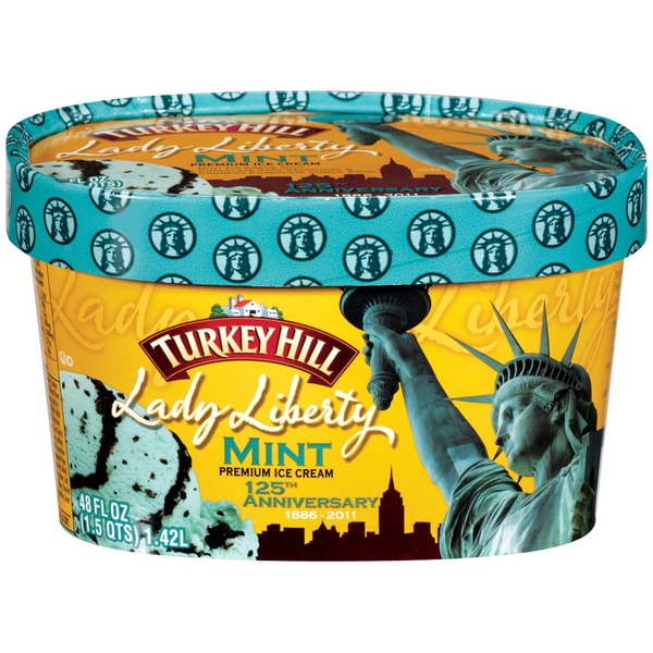 Turkey Hill Lady Liberty Mint Premium Ice Cream (1.5 qt) Instacart