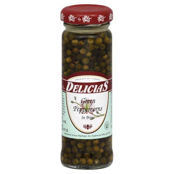 Delicias Green Peppercorns, in Brine (3.5 oz) Instacart