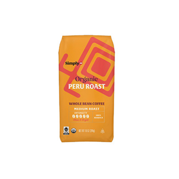 Simplygo Organic Peru Roast Whole Bean Coffee