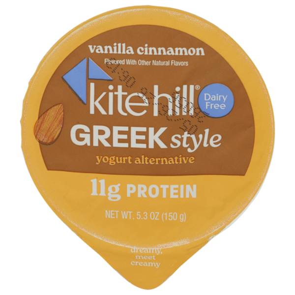 Kite Hill Vanilla Cinnamon Greek Style Plant-Based Yogurt