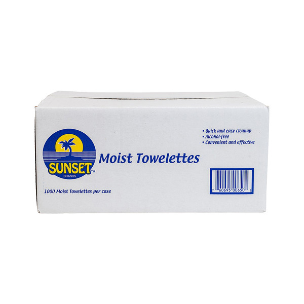 Sunset - Wetnaps Moist Towelettes, 5x7 - 1000 ct