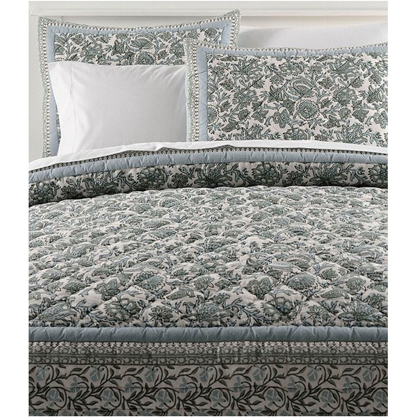 L.L.Bean Batik Floral Quilt