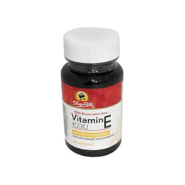 ShopRite Vitamin E 400 Iu Usp Dietary Supplement (100 ct) Instacart