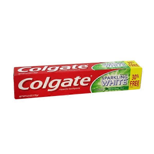 Colgate Sparkling White Mint Zing Gel Toothpaste (6 oz) from Tony's