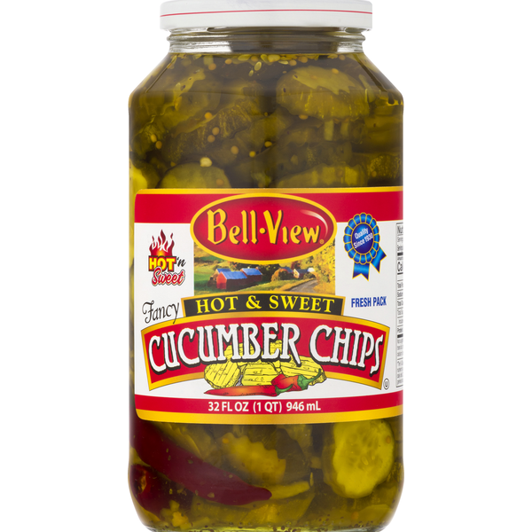 Bell View Cucumber Chips, Hot & Sweet (32 oz) Instacart
