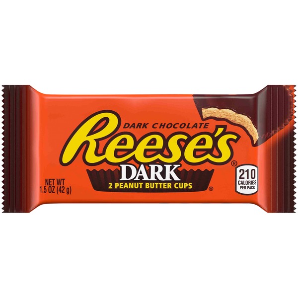 Reese's REESE'S Dark Chocolate Peanut Butter Cups, 1.5 (2 each) from