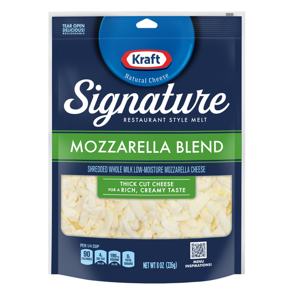 cheeseオーダーページ Kraft Signature Thick Shreds Mozzarella Blend Cheese oz Bag Same