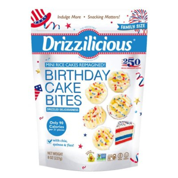Mini Rice Birthday Cake Drizzilicious Birthday Cake Mini Rice Cakes Same-Day Delivery | Sam's Club