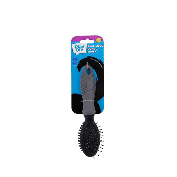 Play On Bristle & Pin Brush Grooming Combo for Dogs, Small