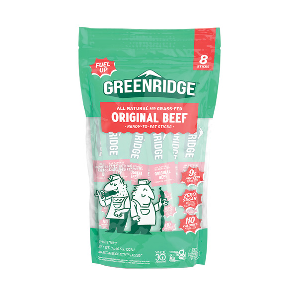 Greenridge Naturals Grass Fed Beef Sticks Dry