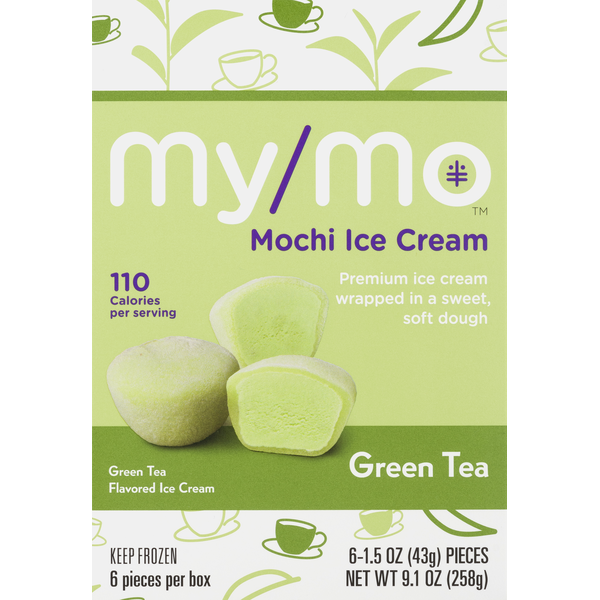 My/Mo Mochi Ice Cream Green Tea (1.5 oz) from ALDI Instacart