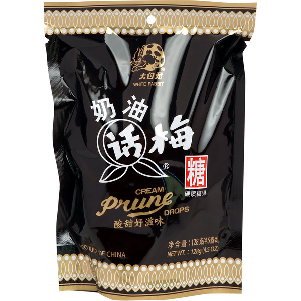 White Rabbit Cream Prune Candy