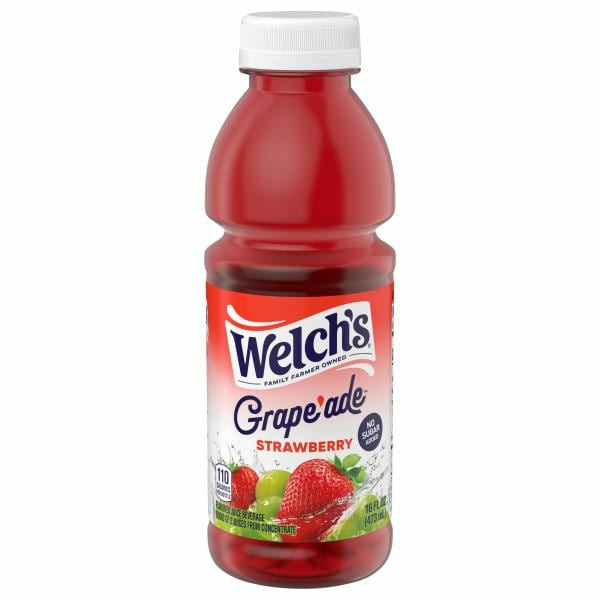 strawberryページ Welch's Strawberry Grape'ade Juice Beverage, 16 fl oz Bottle