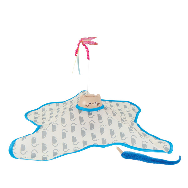 Whisker City Electronic Mice Mat Cat Toy - White