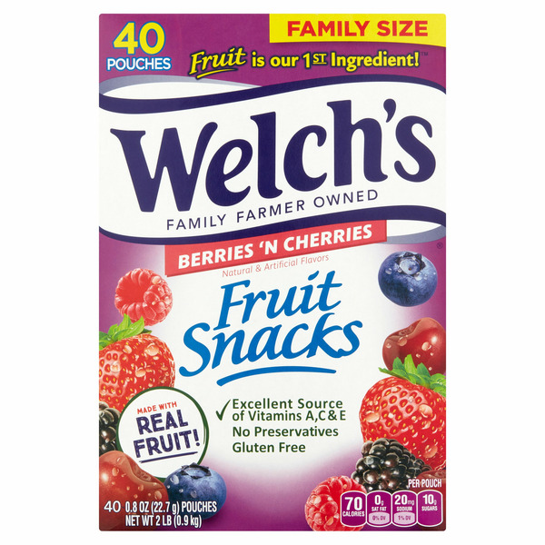 WELCHS BERRY/CHERY 40CT