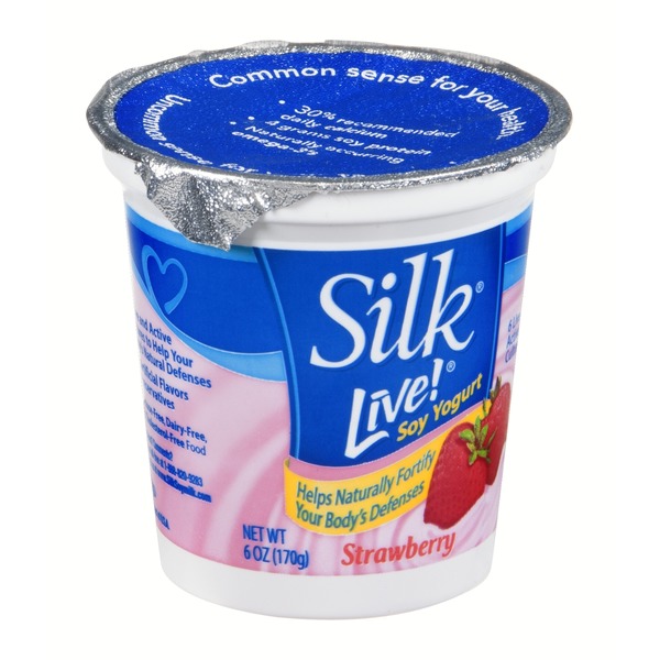 Silk Live! Soy Yogurt Strawberry (6 oz) Instacart