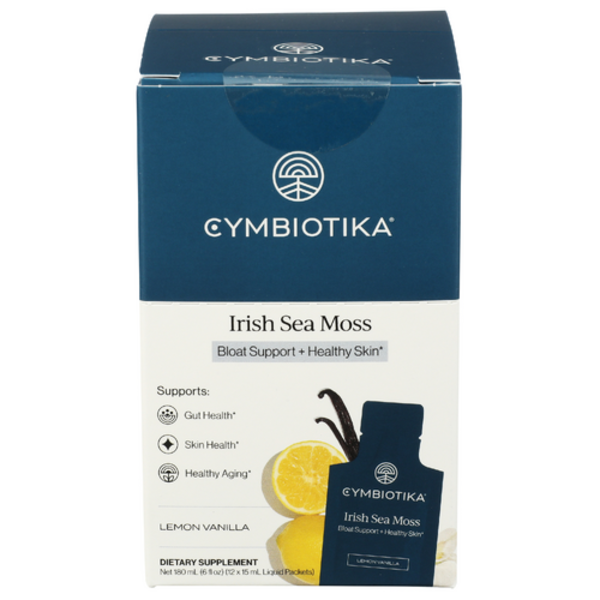 Cymbiotika Lemon Vanilla Irish Sea Moss 12 Pack Case Same-Day