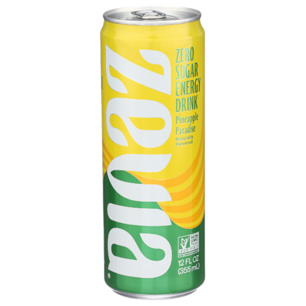 Zevia Zero Calorie Pineapple Paradise Energy Drink Same-Day