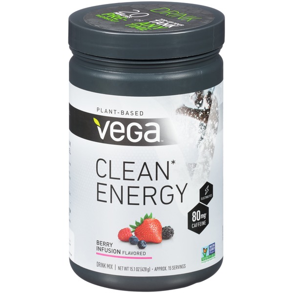 Vega Clean Energy Berry Infusion Drink Mix (15.1 oz) from CVS Pharmacy