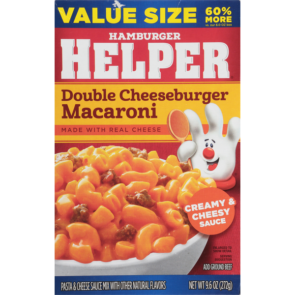Hamburger Helper Value Size Double Cheeseburger Macaroni Same-Day