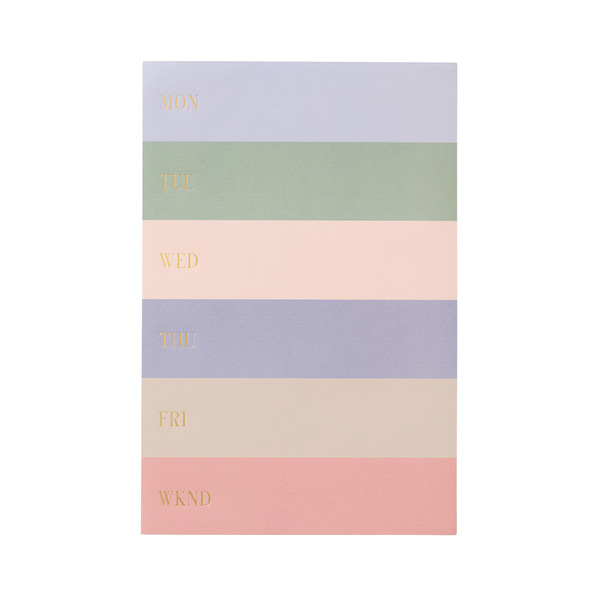 Rifle Paper Co. Muted Color Block Weekly Notepad