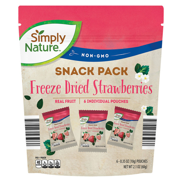 Simply Nature Freeze Dried Strawberries Snack Pack