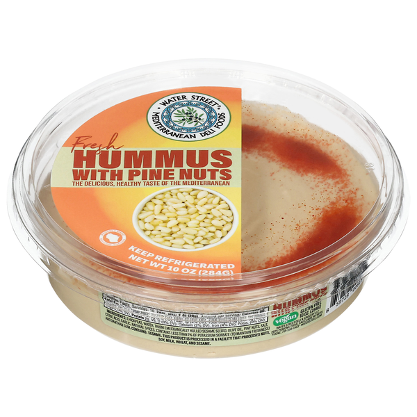 Water Street Deli Hummus, with Pine Nuts, Fresh Same-Day Delivery