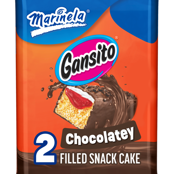 Marinela Gansito, Chocolatey Filled Snack Cake, 2 pack Same-Day