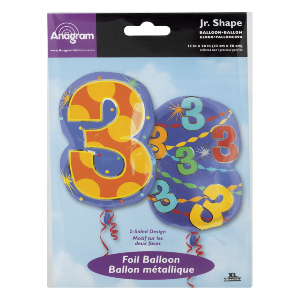 Anagram Jr. Shape Foil Balloon 5 (1 ct) Instacart