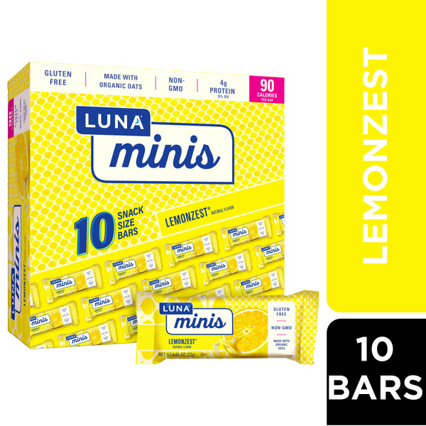 Luna Lemonzest Snack-Size Whole Nutrition Bars Same-Day Delivery