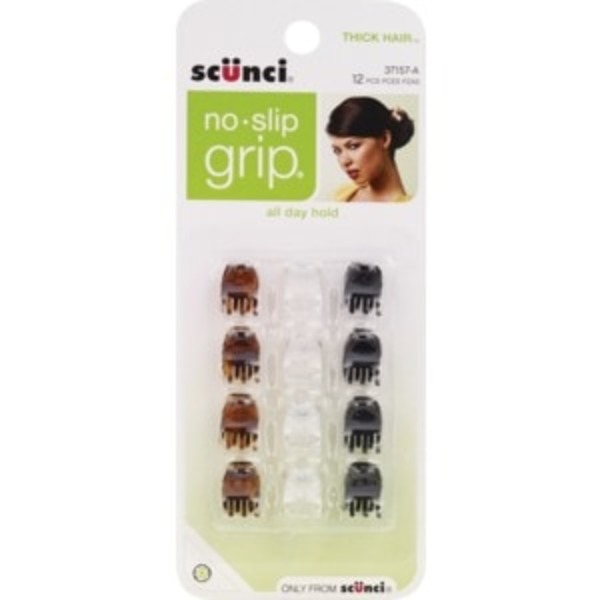 Scunci No Slip Grip Hair Clip 12 Ct 12 Ct From Cvs Pharmacy
