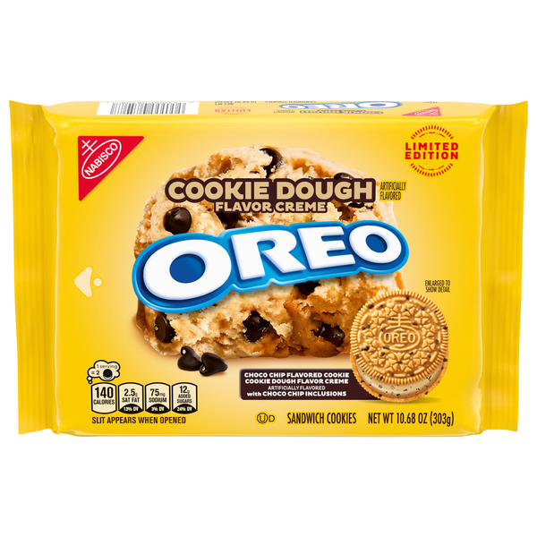 Oreo Cookie Dough Flavor Creme Sandwich Cookies Same-Day Delivery