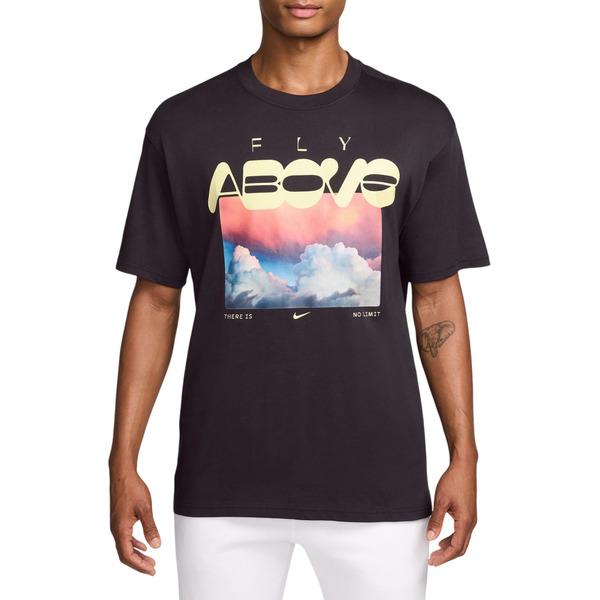 Nike Men's Sportswear Fly Above Graphic T-Shirt, L - Off Noir