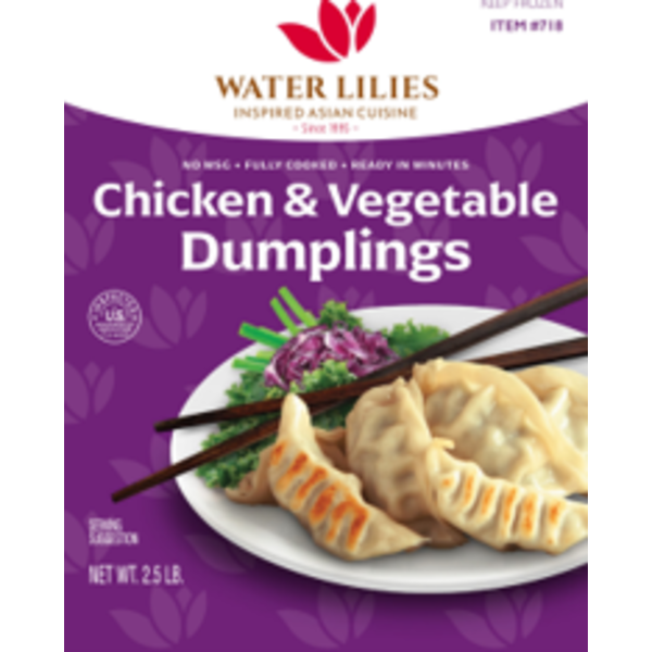 Water Lilies Frozen Chicken Vegetable Dumpings - 2.5lb