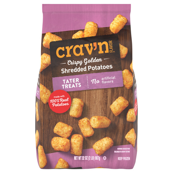 Crav'n Flavor Tater Treats Shredded Potatoes Same-Day Delivery or