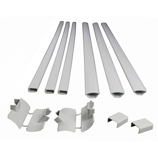 SANUS Decora 12 -Piece 48-in x 1-in PVC White Home theater cabling kit