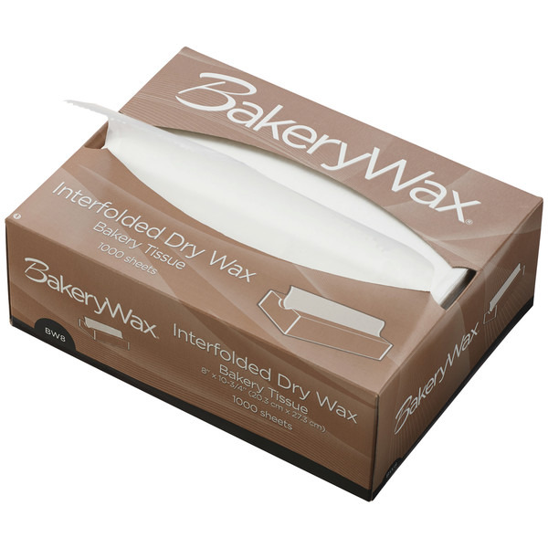 Bagcraft - BW8 - 8X10.75 Interfolded Dry Wax Bakery Tissue - 1000 ct