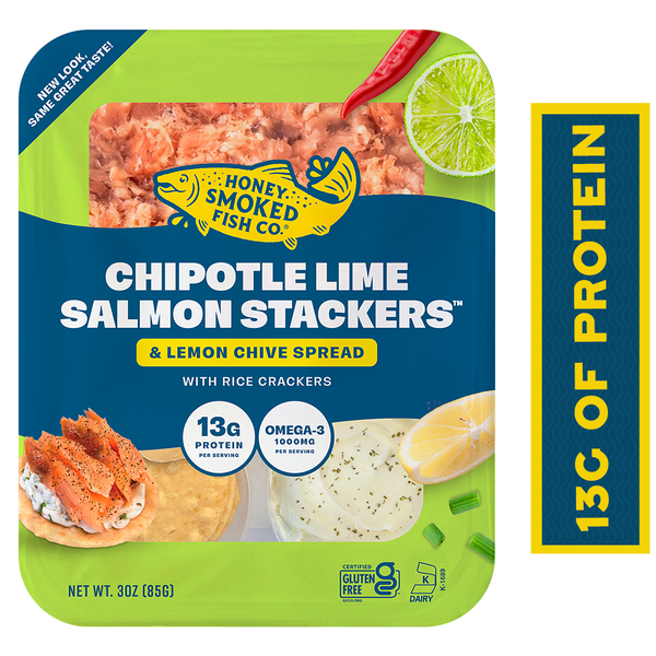 Honey Smoked Fish Co. Chipotle Lime Salmon Stackers Same-Day