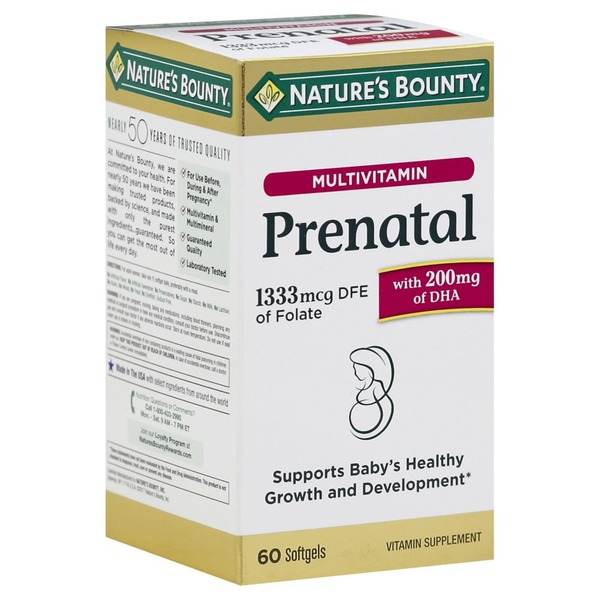 Nature's Bounty Multivitamin, Prenatal (60 each) Instacart